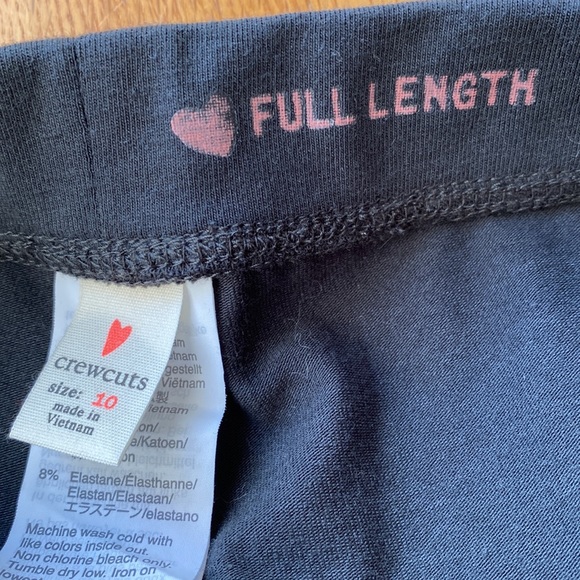 CrewCut girls leggings with kitty cat on knees 🐈‍⬛ great for halloween🎃 - Picture 3 of 4